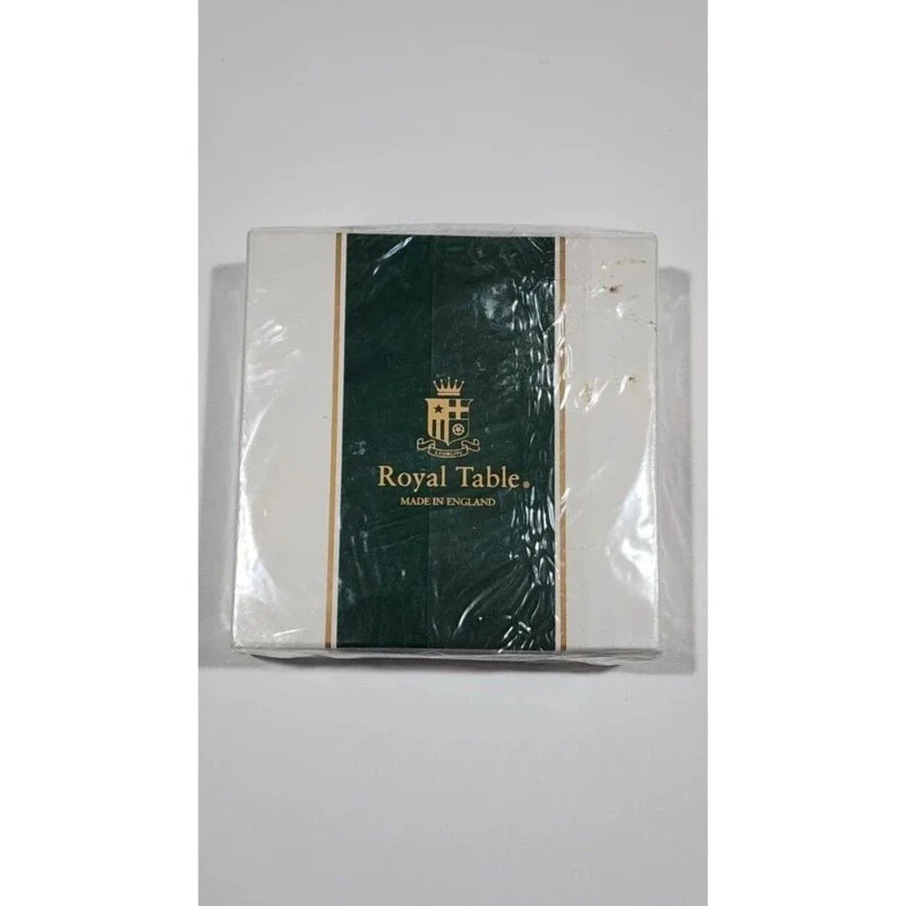 Royal Table White Christmas Tree Coasters NEW